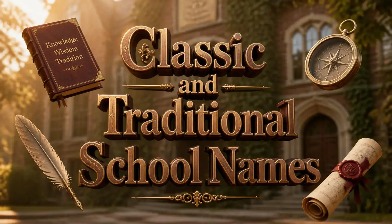 Classic and Traditional School Names