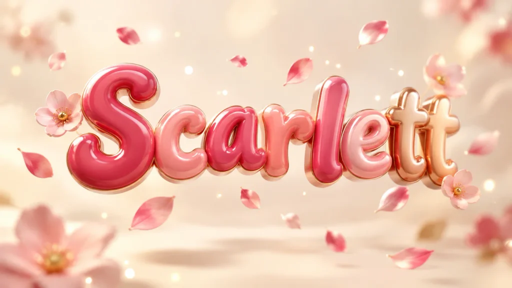 Classic & Timeless Middle Names for Scarlett