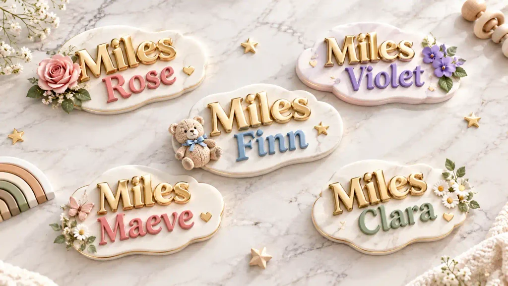 Middle Names for a Girl Named Miles