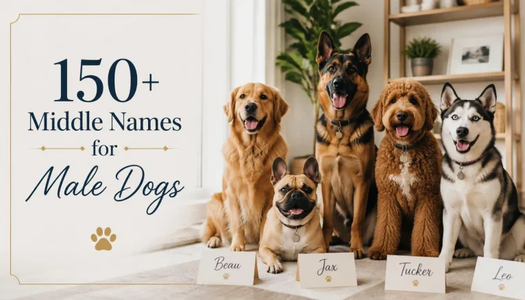 Middle Names for Male Dogs: Unique, Strong & Meaningful Ideas