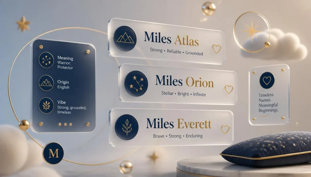 Unique and Rare Middle Names for Miles