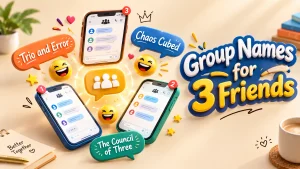 Funny Group Names for 3 Friends