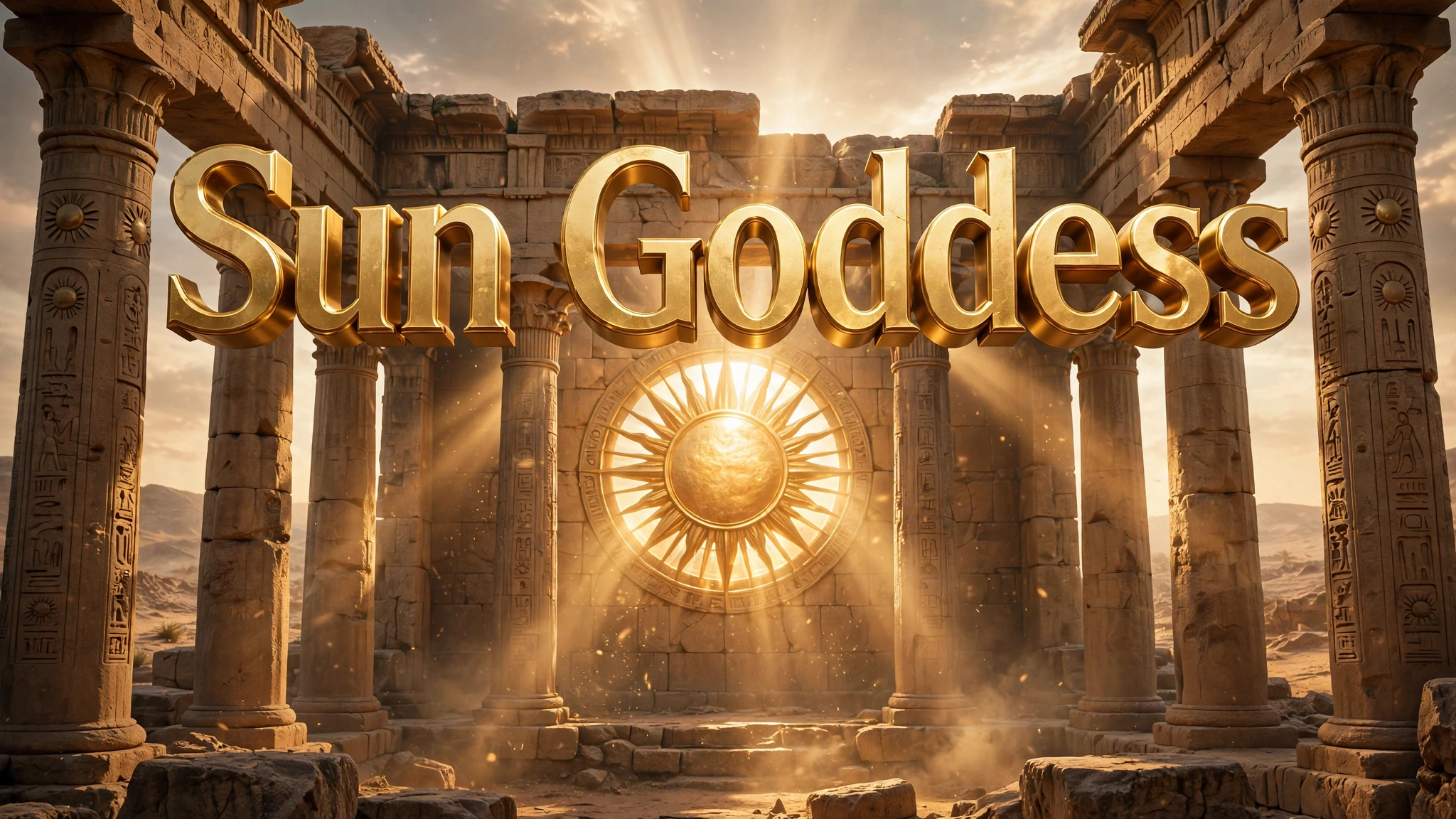 Sun goddess names for girls — golden sun temple
