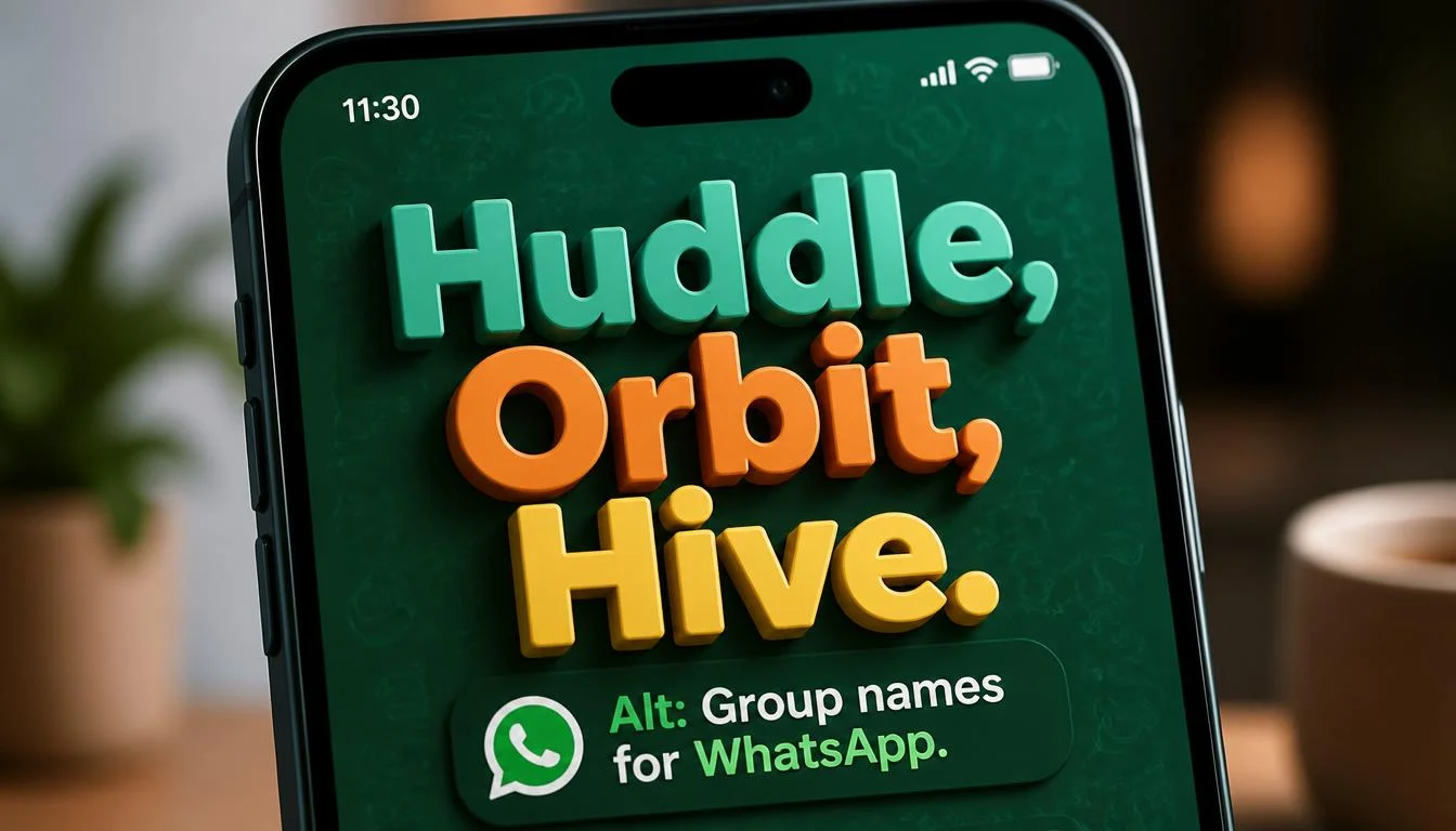 Good Names for a Group for WhatsApp